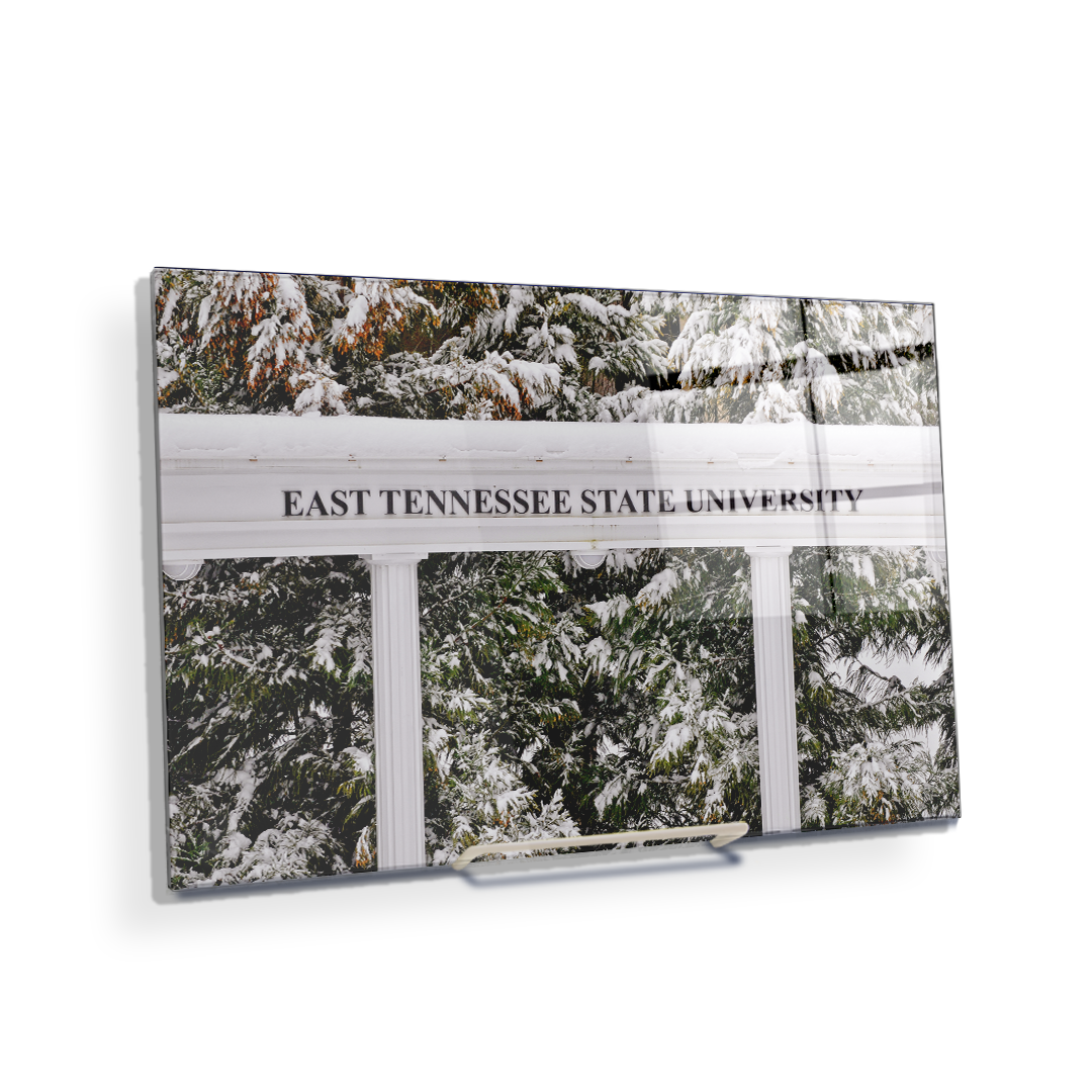 ETSU - East Tennessee Snow - College Wall Art#Canvas