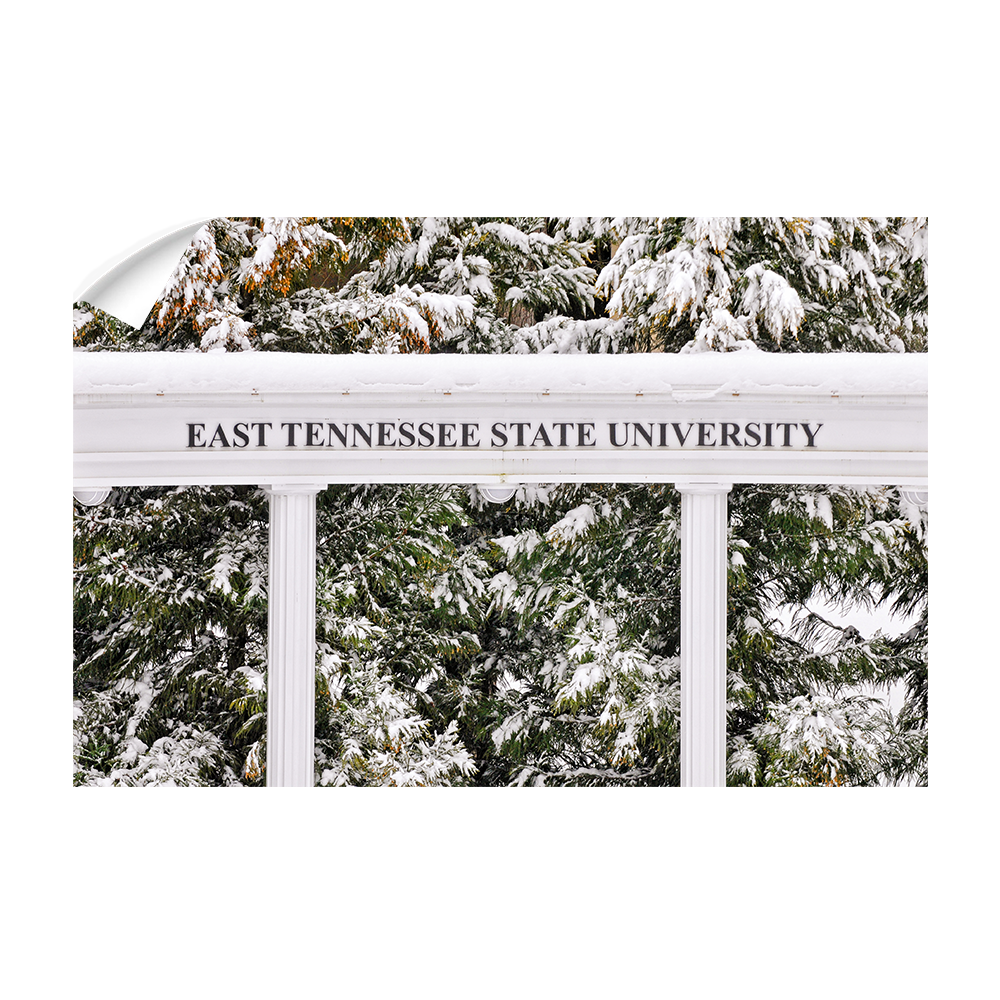 ETSU - East Tennessee Snow - College Wall Art#Canvas