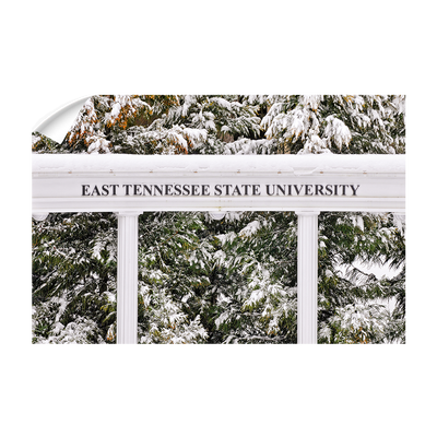 ETSU - East Tennessee Snow - College Wall Art#Wall Decal