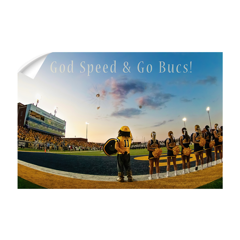 ETSU - God Speed & Go Bucs! - College Wall Art#Wall Decal