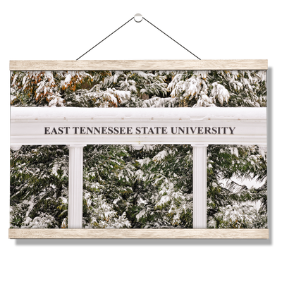 ETSU - East Tennessee Snow - College Wall Art#Hanging Canvas