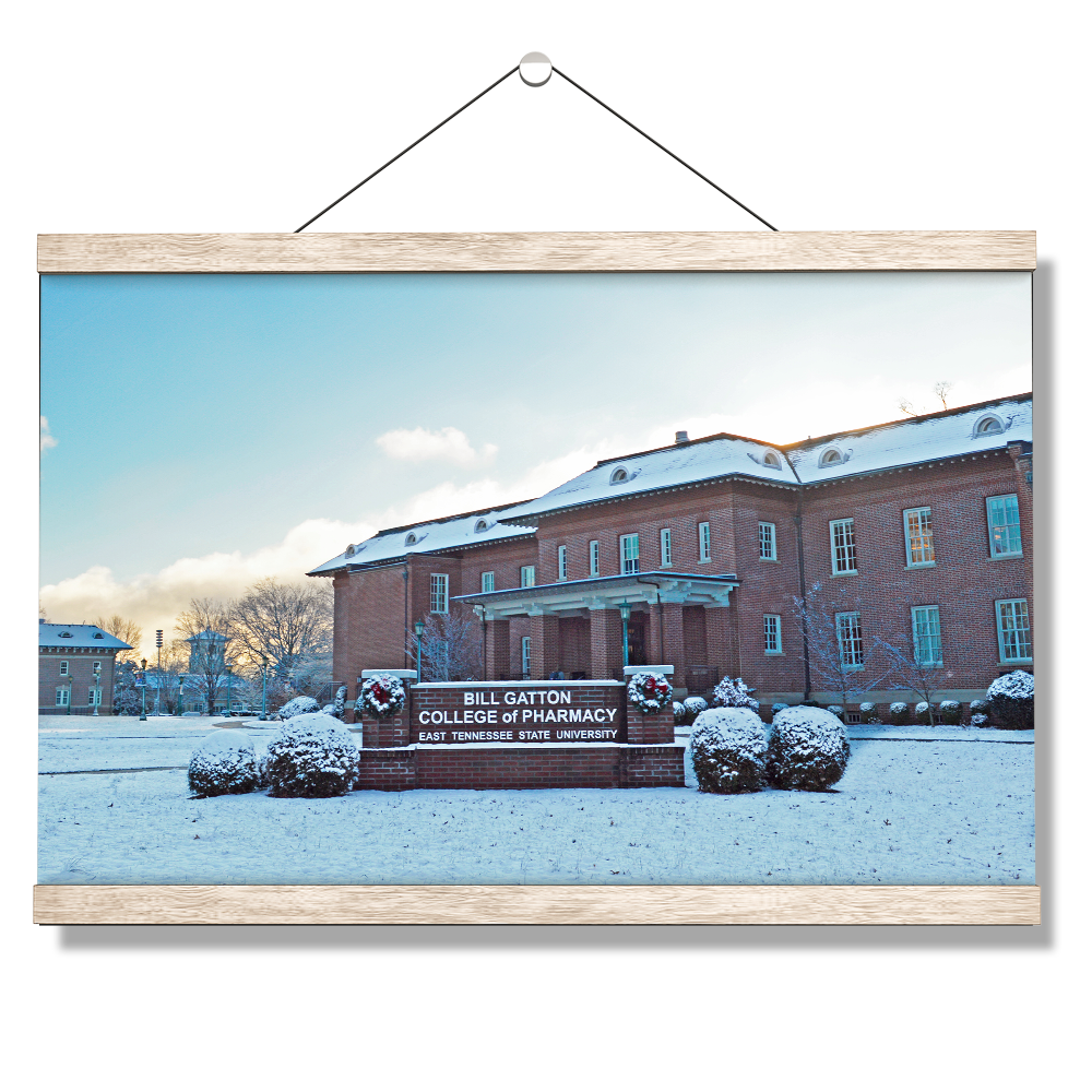 ETSU - Bill Gatton College of Pharmacy Winter - College Wall Art #Canvas