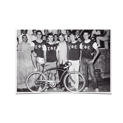 ETSU - Vintage Greek Bike Race - College Wall Art #Poster