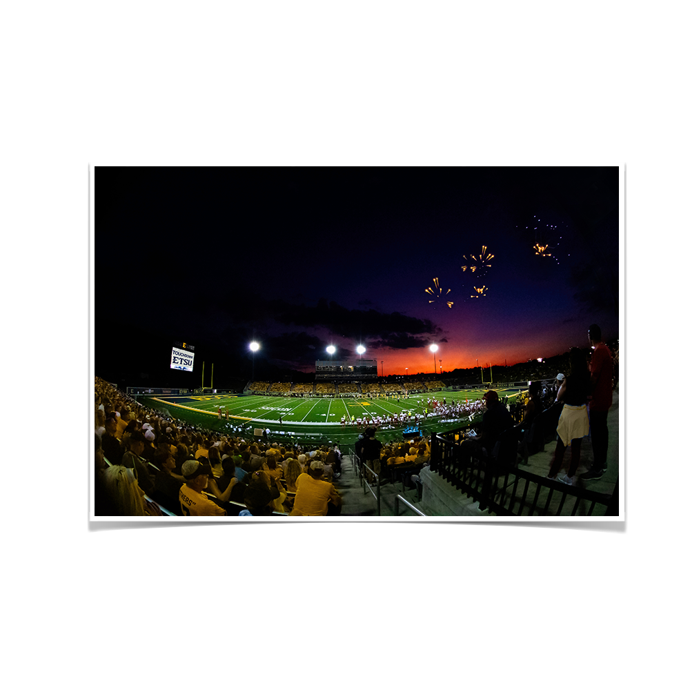 ETSU - Sunset Touchdown - College Wall Art#Canvas