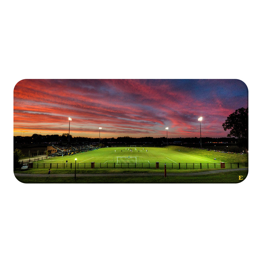 ETSU - Soccer Sunset Panoramic - College Wall Art#Canvas