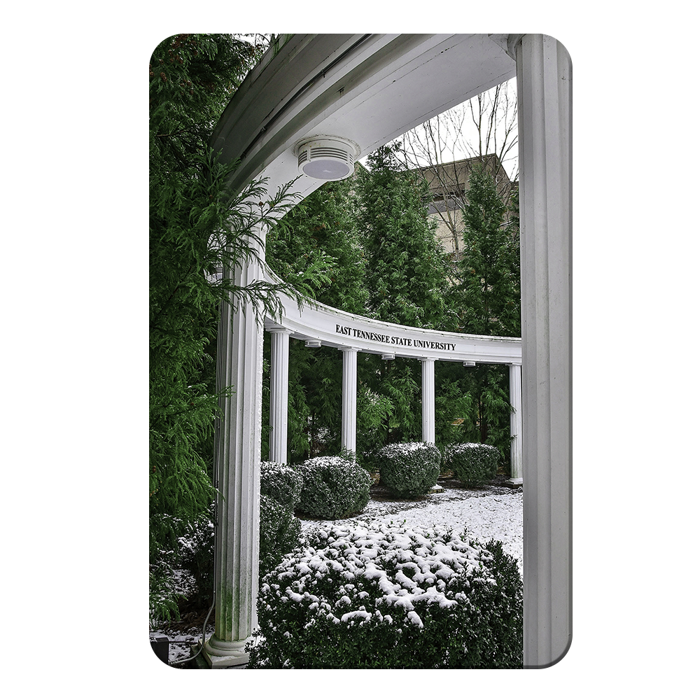 ETSU - Snowy Amphitheater - College Wall Art #Canvas
