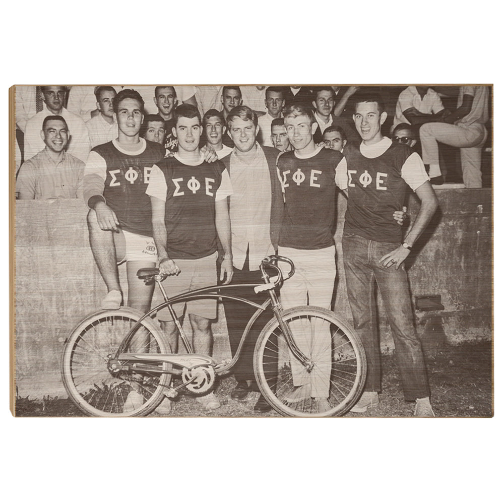 ETSU - Vintage Greek Bike Race - College Wall Art #Canvas