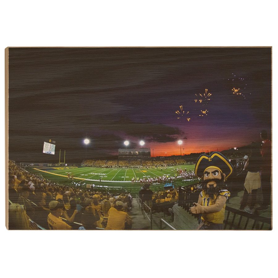ETSU - Sunset Score with Bucky - College Wall Art#Canvas