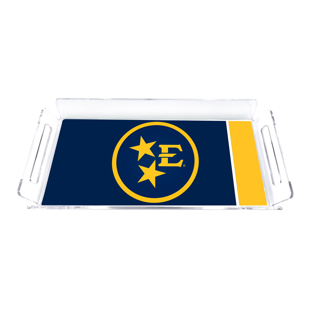 ETSU - Blue Tri Star Bucs Flag Tray