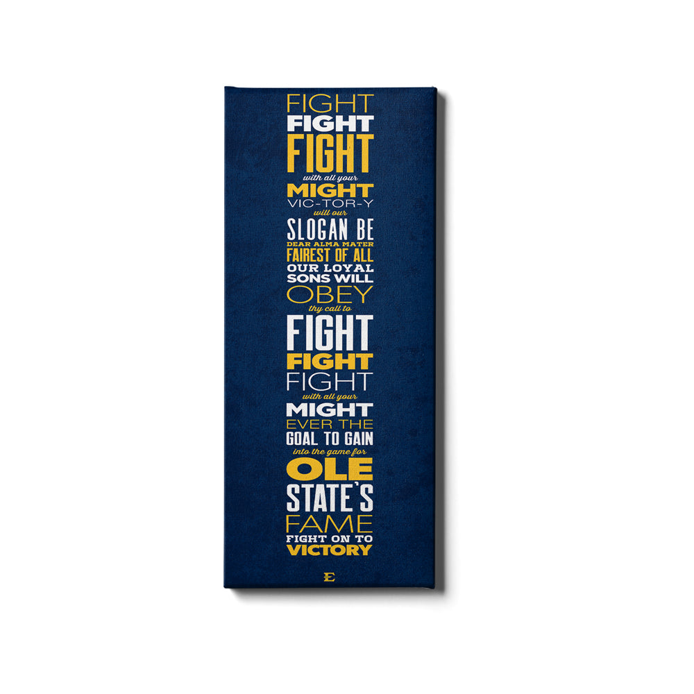 ETSU - Fight Song - College Wall Art