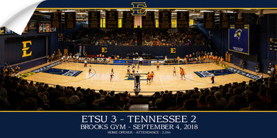 ETSU - Volleyball Home Opener Panoramic - College Wall Art#Wall Decal