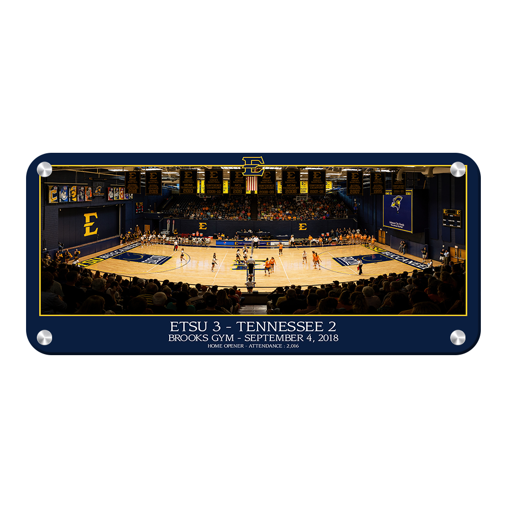 ETSU - Volleyball Home Opener Panoramic - College Wall Art #Canvas