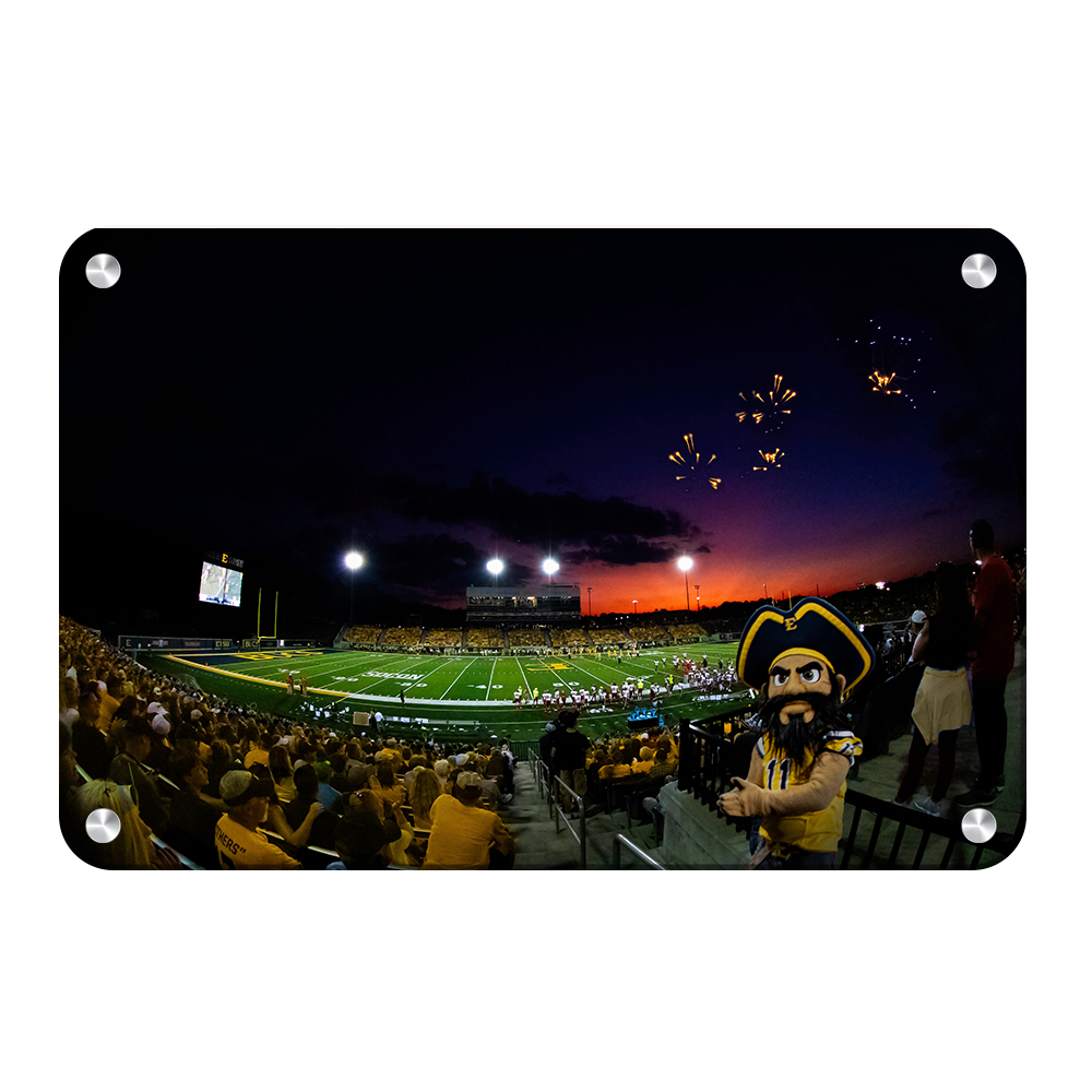 ETSU - Sunset Score with Bucky - College Wall Art#Canvas