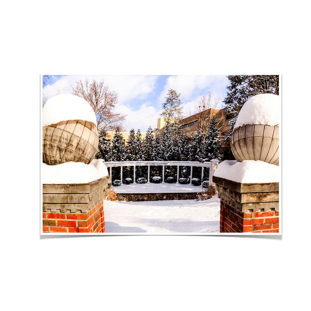 ETSU - Snow Day - College Wall Art#Canvas