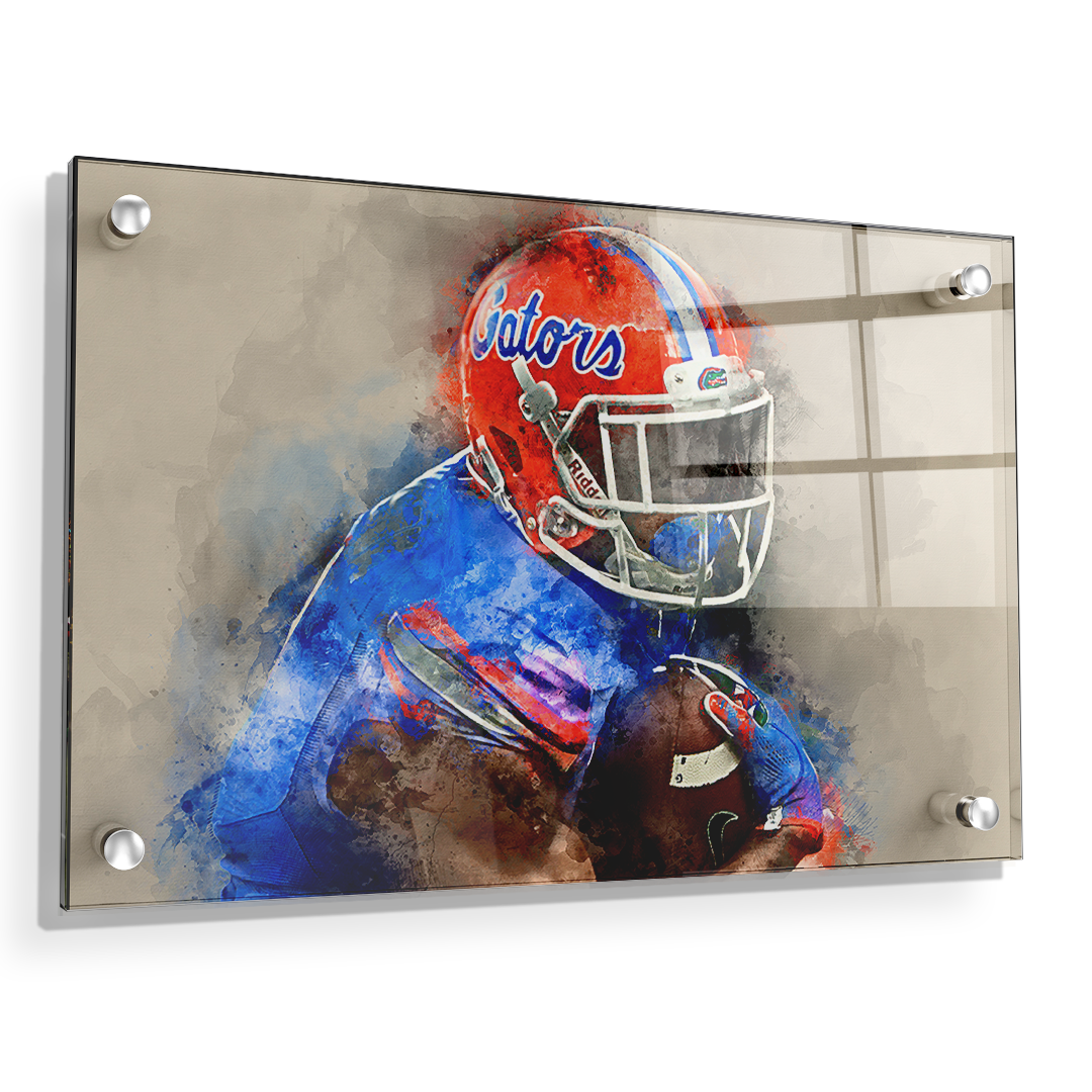 Florida Gators - Gator Watercolor - College Wall Art #Canvas