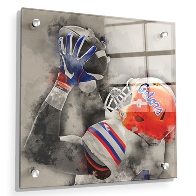 Florida Gators - The Catch Watercolor - College Wall Art #Acrylic