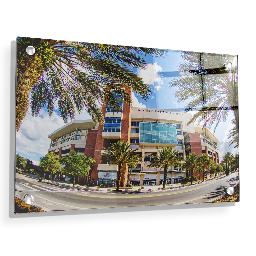 Florida Gators - Fisheye View Ben Hill Griffin Stadium - College Wall Art #Canvas