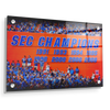 Florida Gators - SEC Champs Sign - College Wall Art #Acrylic