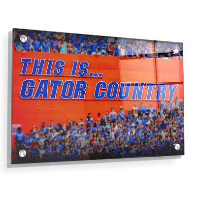 Florida Gators - Gator Country - College Wall Art #Acrylic