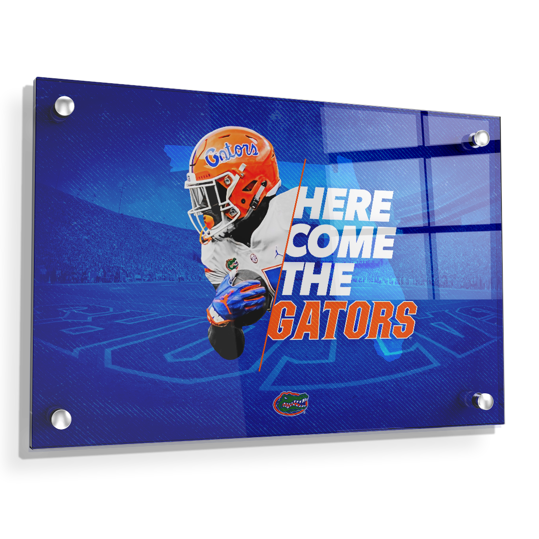 Florida Gators - Here Come the Gators - College Wall Art #Canvas