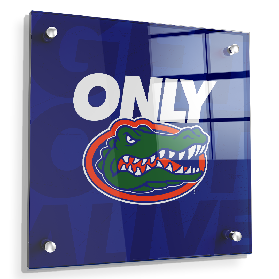 Florida Gators - Only Gators Blue - College Wall Art #Canvas