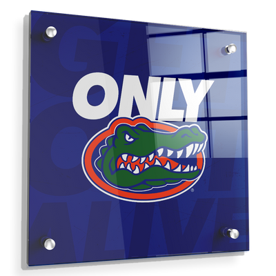 Florida Gators - Only Gators Blue - College Wall Art #Acrylic