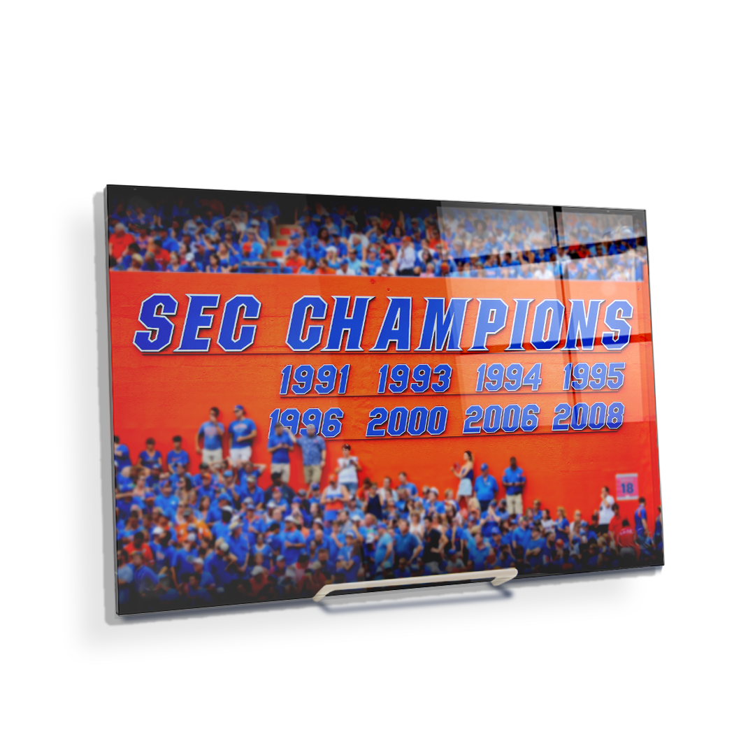 Florida Gators - SEC Champs Sign - College Wall Art #Canvas