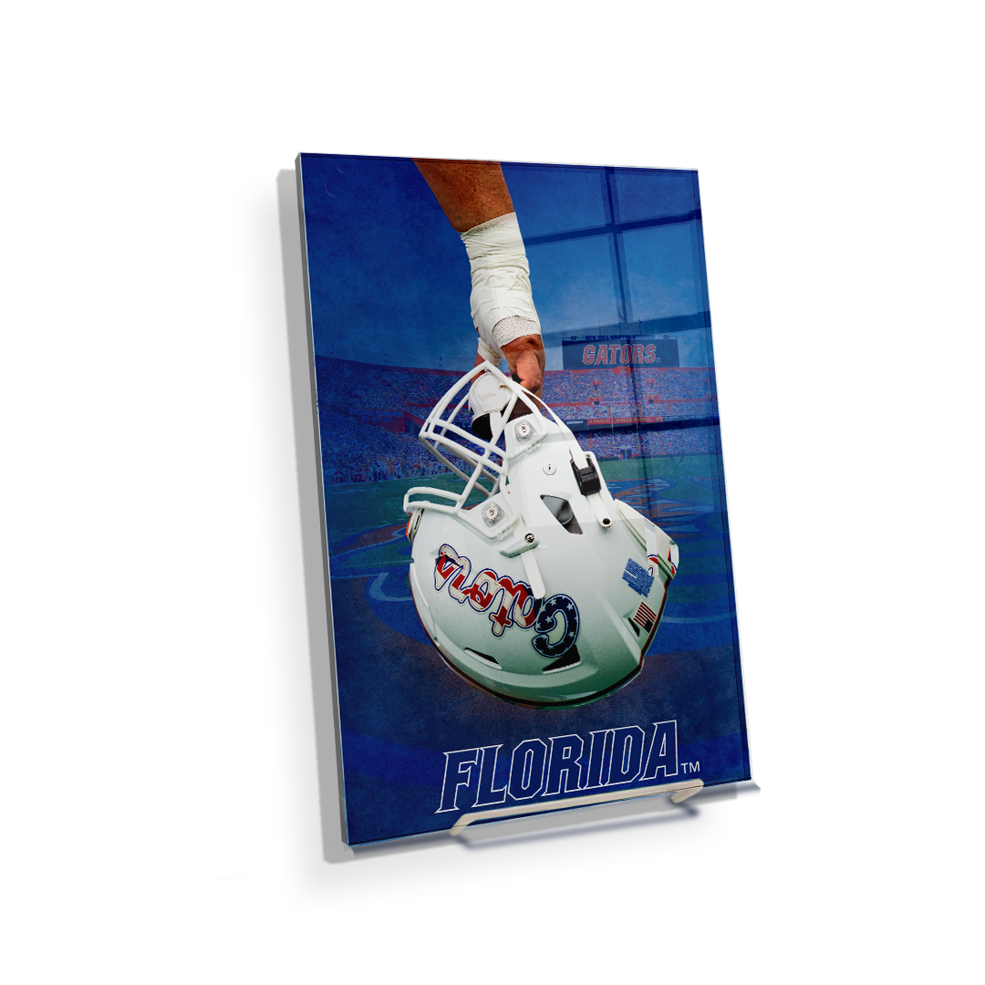 Florida Gators - Florida Ready For Battle Watercolor - College Wall Art #Canvas