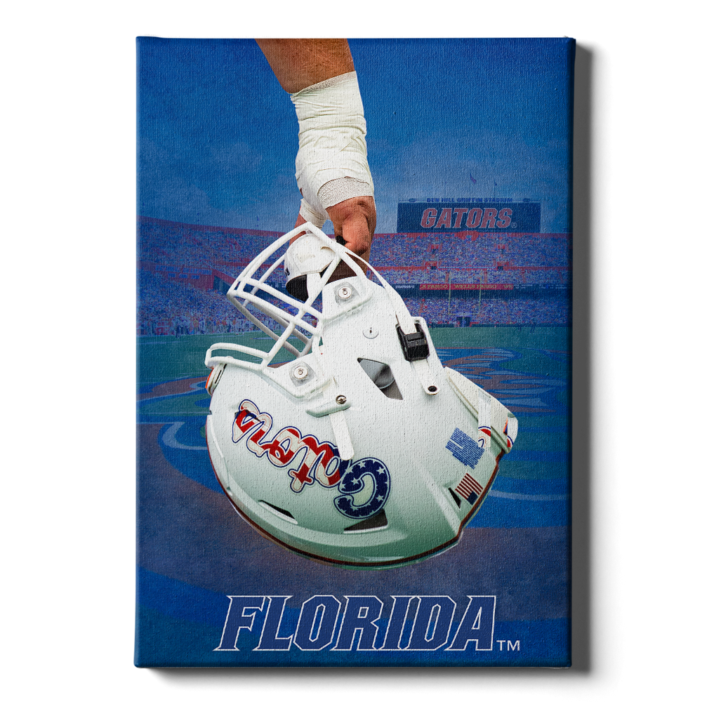 Florida Gators - Florida Ready For Battle Watercolor - College Wall Art #Canvas
