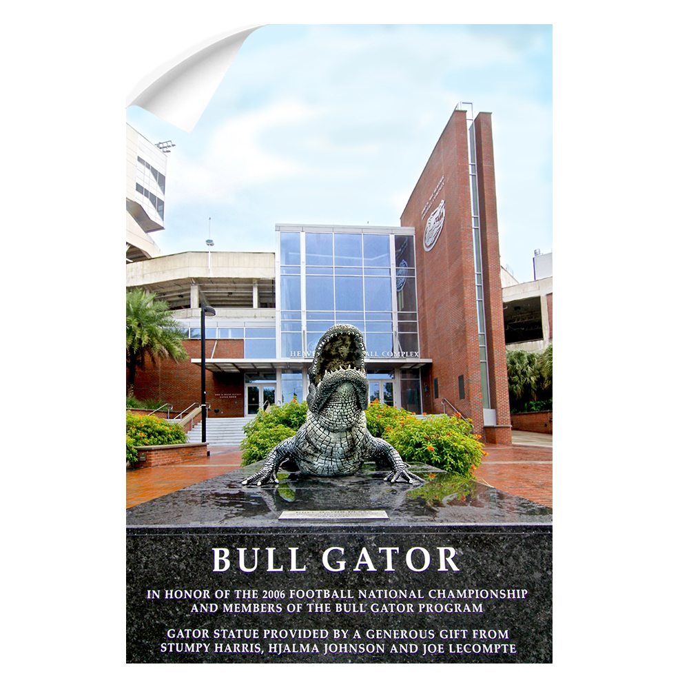 Florida Gators - Bull Gator - College Wall Art #Canvas