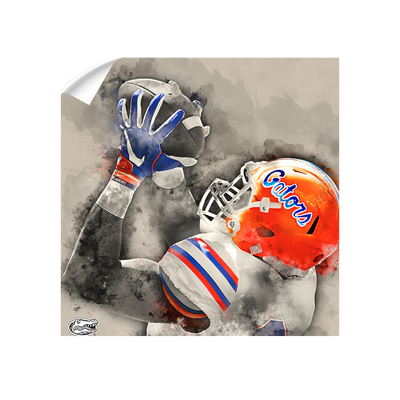 Florida Gators - The Catch Watercolor - College Wall Art #Wall Decal