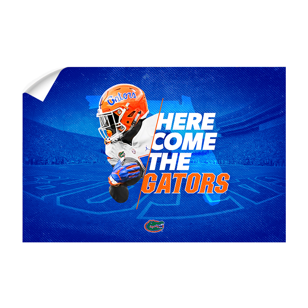 Florida Gators - Here Come the Gators - College Wall Art #Canvas