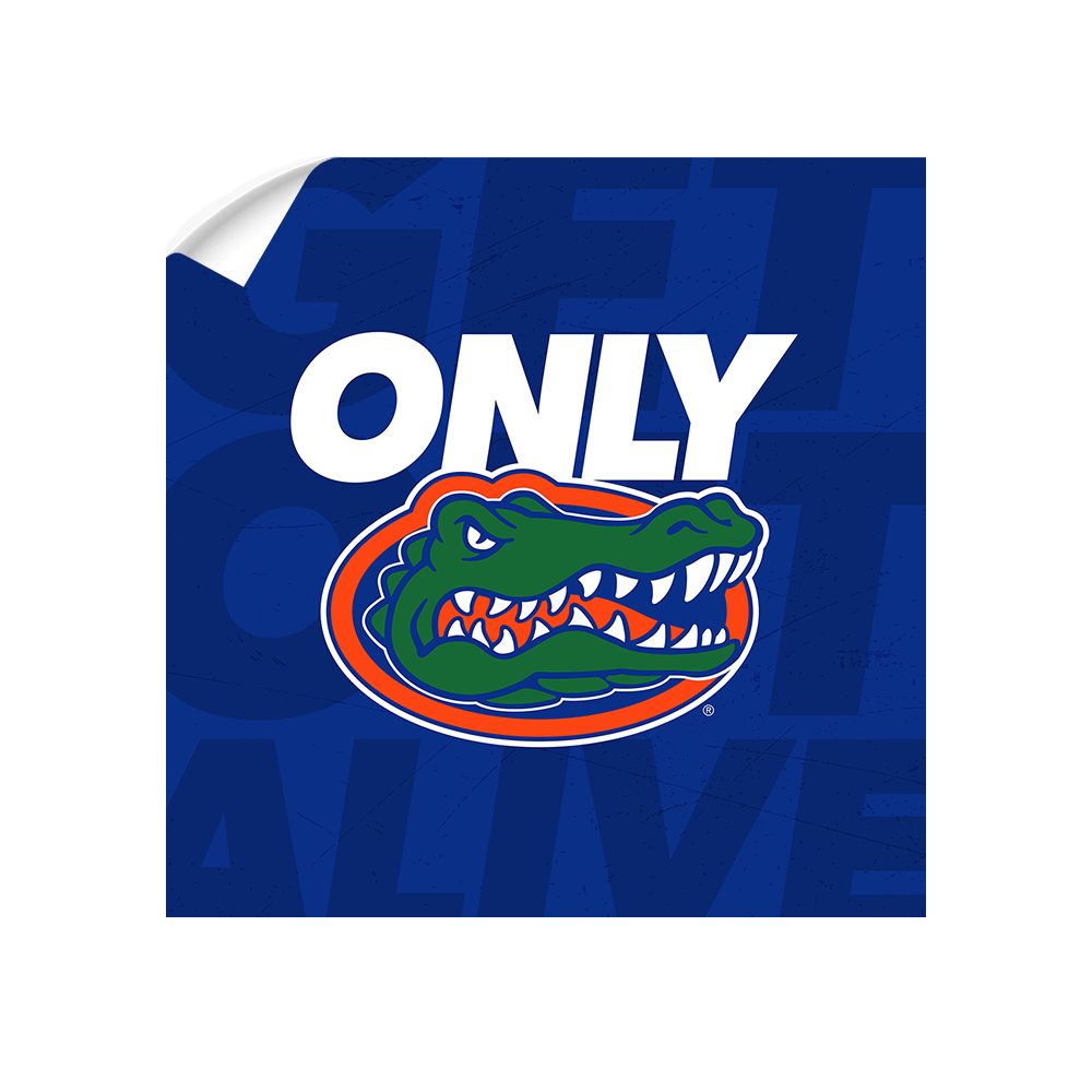 Florida Gators - Only Gators Blue - College Wall Art #Canvas