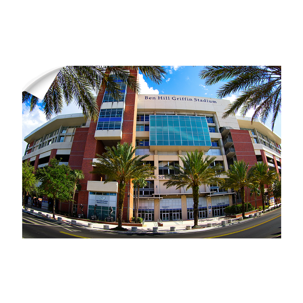 Florida Gators - Ben Hill Griffin Fisheye View - College Wall Art #Canvas