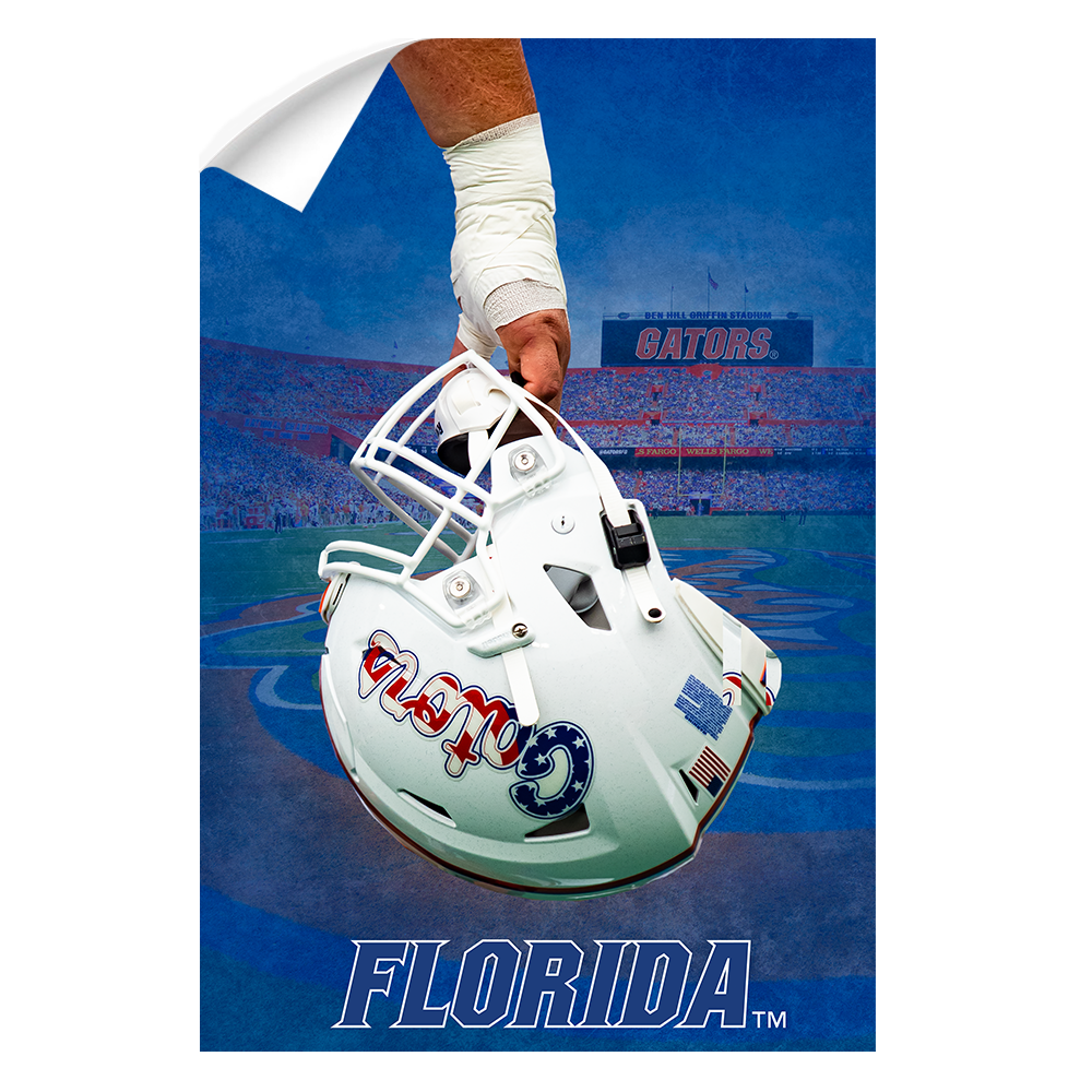 Florida Gators - Florida Ready For Battle Watercolor - College Wall Art #Canvas