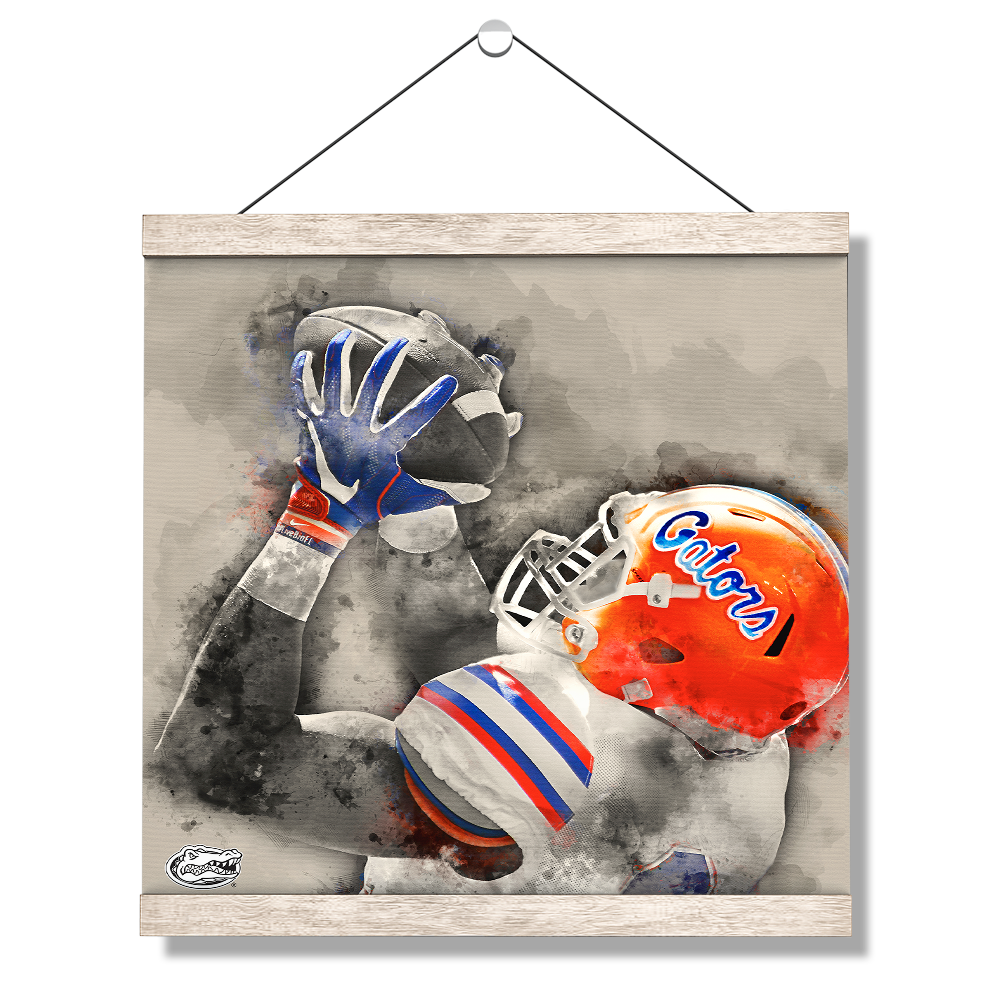 Florida Gators - The Catch Watercolor - College Wall Art #Canvas