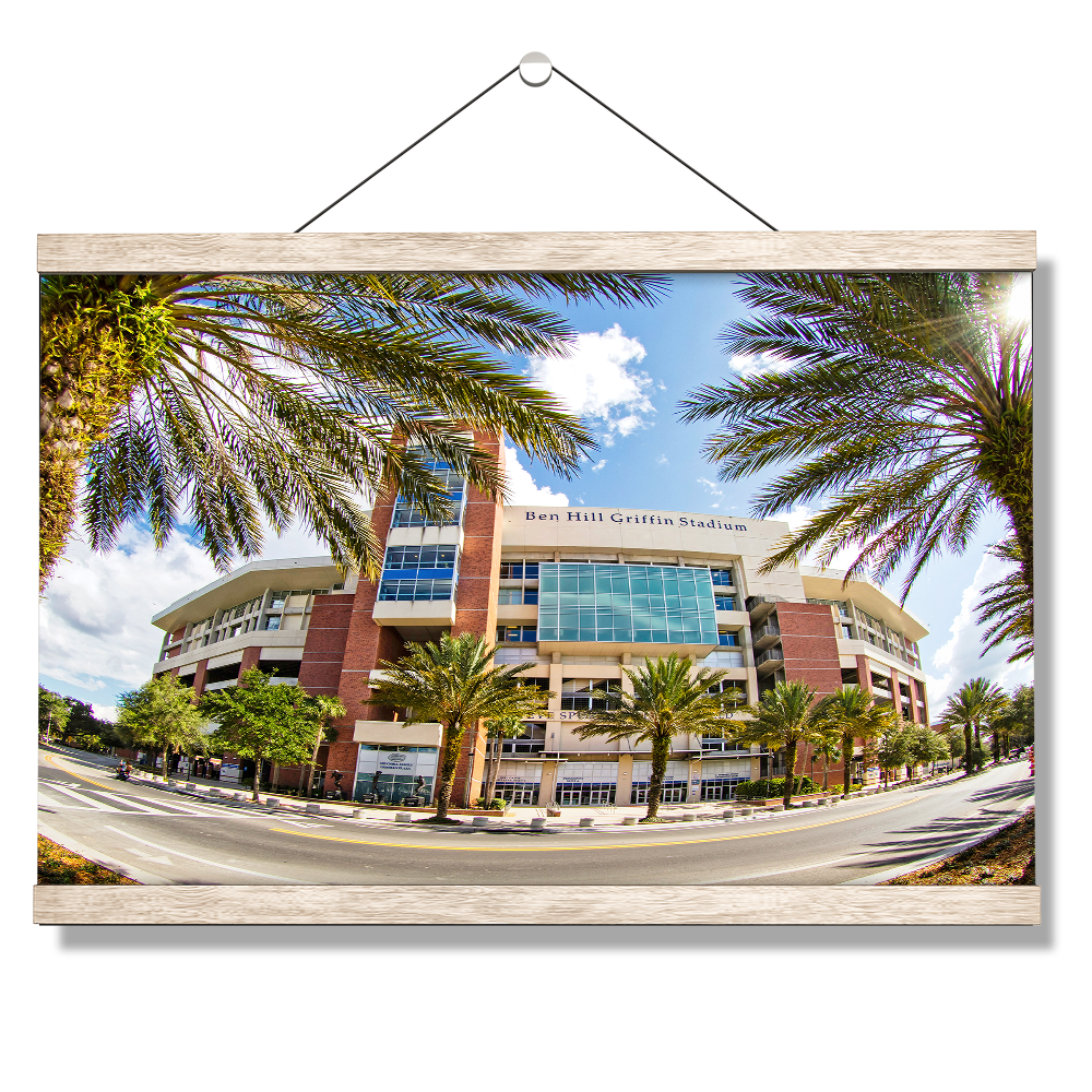 Florida Gators - Fisheye View Ben Hill Griffin Stadium - College Wall Art #Canvas