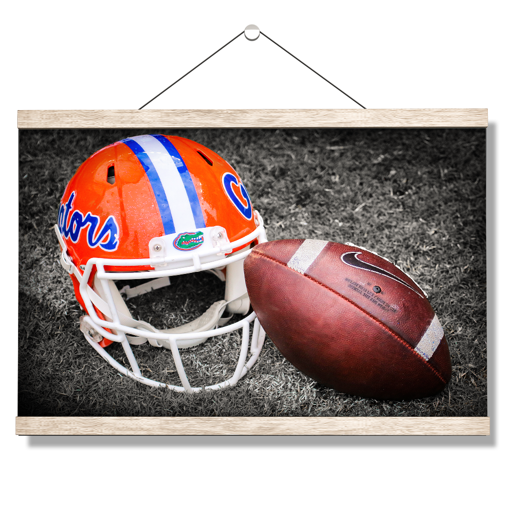 Florida Gators - Gator Ball Helmet - College Wall Art #Canvas