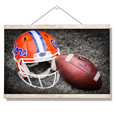 Florida Gators - Gator Ball Helmet - College Wall Art #Hanging Canvas
