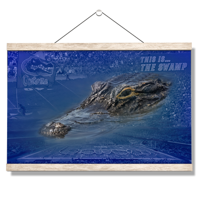 Florida Gators - Gator Swamp - College Wall Art #Hanging Canvas