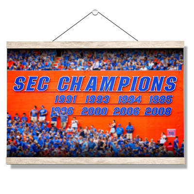 Florida Gators - SEC Champs Sign - College Wall Art #Hanging Canvas