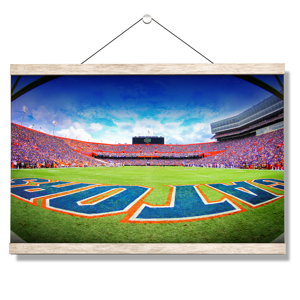 Florida Gators - Swamp End Zone - College Wall Art #Canvas