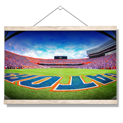 Florida Gators - Swamp End Zone - College Wall Art #Hanging Canvas