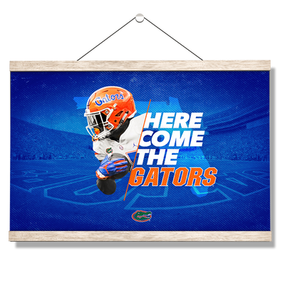 Florida Gators - Here Come the Gators - College Wall Art #Hanging Canvas