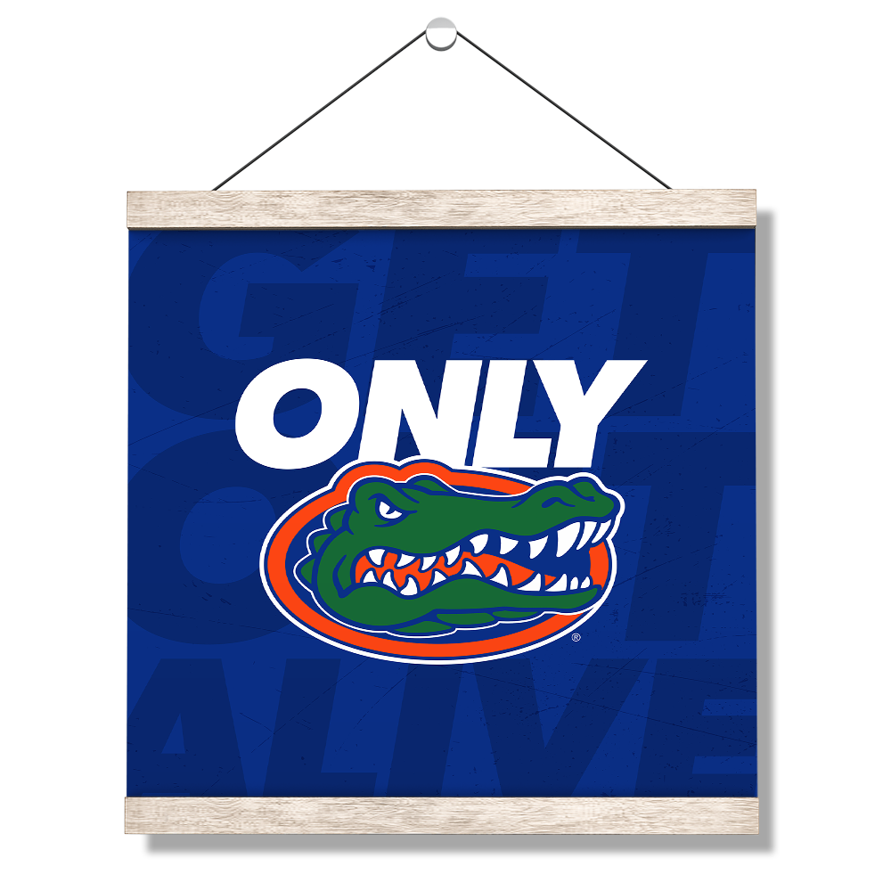 Florida Gators - Only Gators Blue - College Wall Art #Canvas