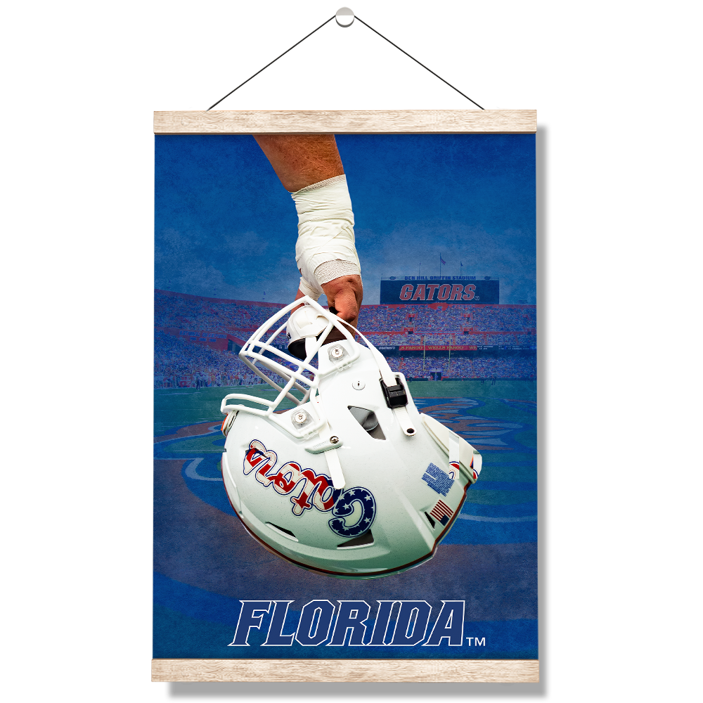 Florida Gators - Florida Ready For Battle Watercolor - College Wall Art #Canvas