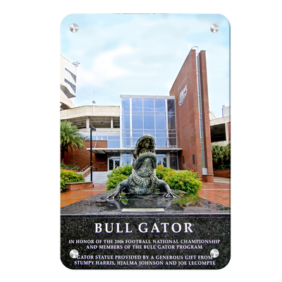 Florida Gators - Bull Gator - College Wall Art #Metal