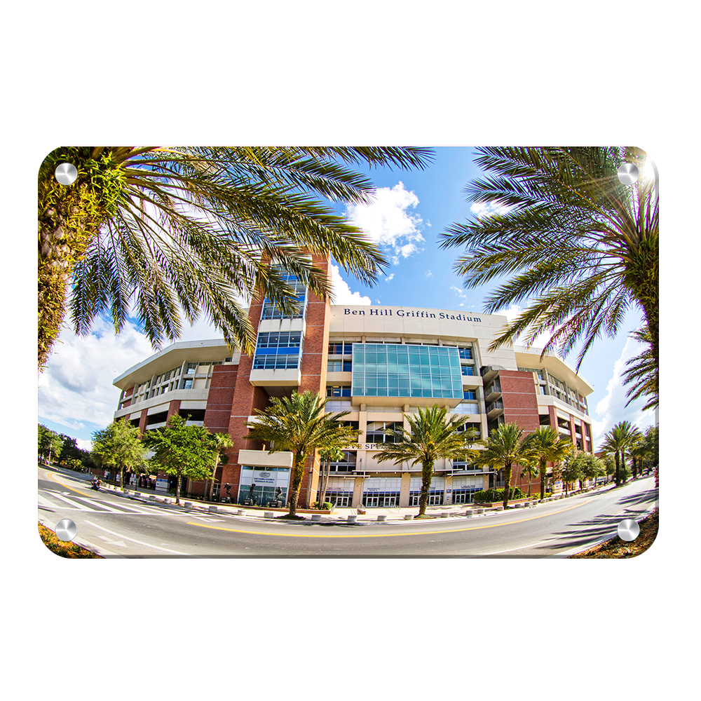 Florida Gators - Fisheye View Ben Hill Griffin Stadium - College Wall Art #Canvas