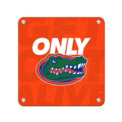 Florida Gators - Only Gators Orange - College Wall Art #Metal