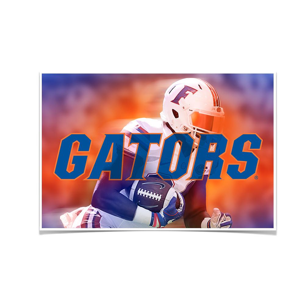 Florida Gators - Throw Back Run - College Wall Art #Canvas